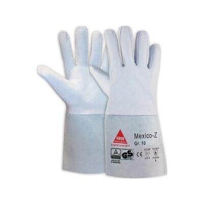 Hase Safety Gloves - 1 Paar Schweißerhandschuh Hase 403500 Mexico-z 5-finger 35 Cm Ziegennappaleder Mit Spaltlederstulpe Gr. 11 Hase Safety Gloves - 1 Paar Schweißerhandschuh Hase 403500 Mexico-z 5-finger 35 Cm Ziegennappaleder Mit Spaltlederstulpe Gr. 11