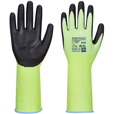 Grüner Langer Handschuh Mit Bündchen Farbe: Grün/schwarz Größe Xxl - Portwest Grüner Langer Handschuh Mit Bündchen Farbe: Grün/schwarz Größe Xxl - Portwest
