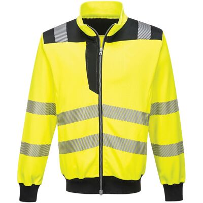 Pw3 Hi-vis Sweatshirt Zippé Couleur : Jaune/noir Taille Xxl - Portwest Pw3 Hi-vis Sweatshirt Zippé Couleur : Jaune/noir Taille Xxl - Portwest