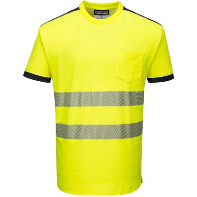 T-shirt Hv Pw3 Couleur : Jaune/noir Taille Xxl - Portwest T-shirt Hv Pw3 Couleur : Jaune/noir Taille Xxl - Portwest