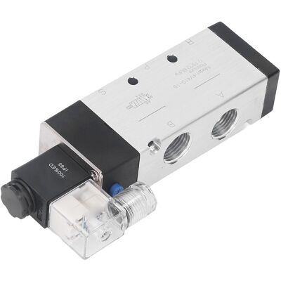 HEAT Pneumatisches Magnetventil, 2 Positionen, 5-wege, Schutzart Ip65, Hochpräzise, Pilotkopf, 0,15–0,8 Mpa, 24 V Dc HEAT Pneumatisches Magnetventil, 2 Positionen, 5-wege, Schutzart Ip65, Hochpräzise, Pilotkopf, 0,15–0,8 Mpa, 24 V Dc