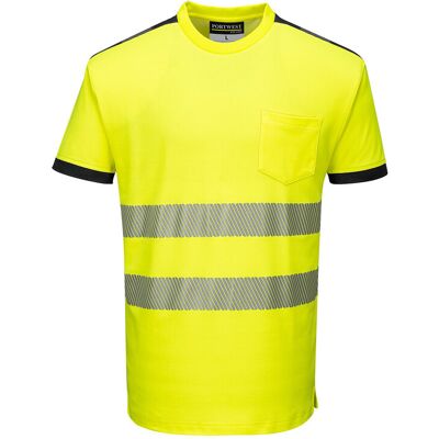 T-shirt Hv Pw3 Couleur : Jaune/noir Taille Xl - Portwest T-shirt Hv Pw3 Couleur : Jaune/noir Taille Xl - Portwest