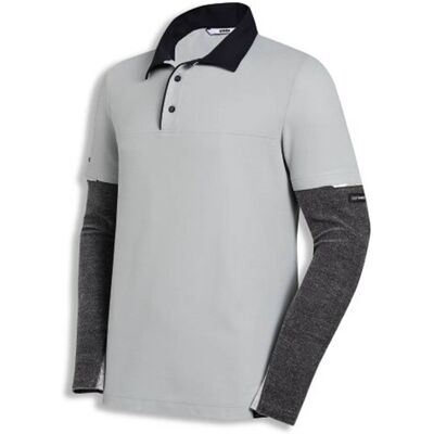 Uvex Cut Nanoflex Herren-arbeitsshirt - Hellgraues Männer-poloshirt - Ärmel Mit Schnittschutz-stufe 5: L Uvex Cut Nanoflex Herren-arbeitsshirt - Hellgraues Männer-poloshirt - Ärmel Mit Schnittschutz-stufe 5: L