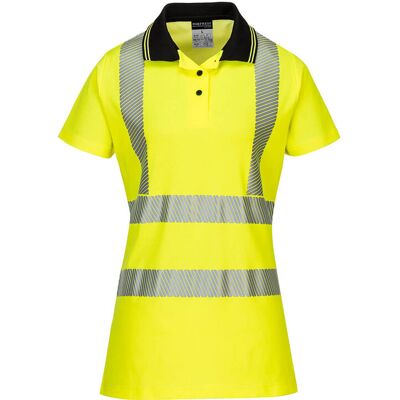 Polo Ladies Pro Couleur : Jaune/noir Taille M - Portwest Polo Ladies Pro Couleur : Jaune/noir Taille M - Portwest