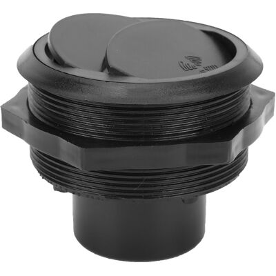 HEAT Schwarzer Runder Klimaanlagenauslass 82/75/46 Mm, Lange Ausführung, Für Busse Und Baumaschinen HEAT Schwarzer Runder Klimaanlagenauslass 82/75/46 Mm, Lange Ausführung, Für Busse Und Baumaschinen