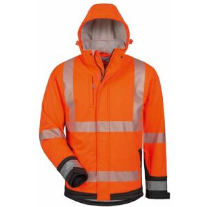 Warnschutz-Softshelljacke Lukas Gr. s orange/schwarz - orange/schwarz - Elysee