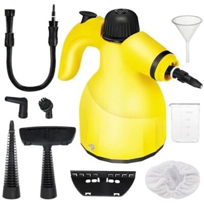OEM Tragbarer 1000-w-dampfreiniger Mit 9 Fleckenentfernungsaufsätzen, Entfernt Fett, Flecken Auf Autositzen, Fenstern Und Vielem Mehr, Auch Für Sofas Geeignet, 350-ml-tank OEM Tragbarer 1000-w-dampfreiniger Mit 9 Fleckenentfernungsaufsätzen, Entfernt Fett, Flecken Auf Autositzen, Fenstern Und Vielem Mehr, Auch Für Sofas Geeignet, 350-ml-tank