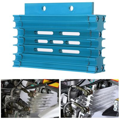 JUTE Cnc-gefräster Aluminiumlegierungskühler Für 140- Und 150-cm³-offroad-motorräder (inkl. Kartonverpackung Für Späteren Versand) Blau JUTE Cnc-gefräster Aluminiumlegierungskühler Für 140- Und 150-cm³-offroad-motorräder (inkl. Kartonverpackung Für Späteren Versand) Blau