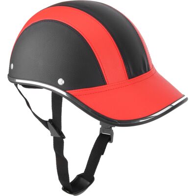 JUTE Motorradhelm, Harley-helm, Baseballhelm, Leichter Motorrad-sicherheitshelm, Sommerhelm Für E-bikes, Entenschnabelkappe, Rot. – A0322, Einheitsgröße. JUTE Motorradhelm, Harley-helm, Baseballhelm, Leichter Motorrad-sicherheitshelm, Sommerhelm Für E-bikes, Entenschnabelkappe, Rot. – A0322, Einheitsgröße.