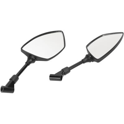 HEAT 360° Verstellbarer Motorradspiegel, Konvexes Glas, Carbon-optik, Universell Für Roller, Motocross Und Quad, Schwarz HEAT 360° Verstellbarer Motorradspiegel, Konvexes Glas, Carbon-optik, Universell Für Roller, Motocross Und Quad, Schwarz