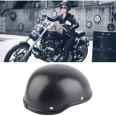 HEAT Retro-halbgesichtshelm Für Herren, Mattschwarz, Eleganter Mod-vintage-motorradhelm HEAT Retro-halbgesichtshelm Für Herren, Mattschwarz, Eleganter Mod-vintage-motorradhelm