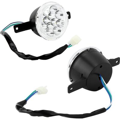 HEAT Paar 12v Led-scheinwerfer Für 150ccm Und 250ccm Atvs Und Quads, Mit Linken Und Rechten Vorderen Blinkern, Motocross-licht, Kompatibel Mit Bull Farm Und Offroad-motorrädern. HEAT Paar 12v Led-scheinwerfer Für 150ccm Und 250ccm Atvs Und Quads, Mit Linken Und Rechten Vorderen Blinkern, Motocross-licht, Kompatibel Mit Bull Farm Und Offroad-motorrädern.