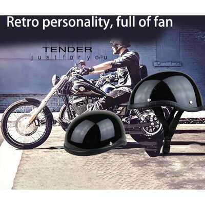 HEAT Retro-motorradhelm Für Damen Und Herren, Verstärkte Schale Mit Stoßdämpfendem Schaumstoff, Aufprallschutz, Einheitsgröße, Ideal Für Roller Und Cruiser HEAT Retro-motorradhelm Für Damen Und Herren, Verstärkte Schale Mit Stoßdämpfendem Schaumstoff, Aufprallschutz, Einheitsgröße, Ideal Für Roller Und Cruiser