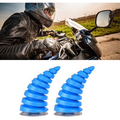 HEAT Paar Dekorative Motorradhelm-hupen, Universelle Teufelshörner Für Fahrrad Und Motorrad, Blau HEAT Paar Dekorative Motorradhelm-hupen, Universelle Teufelshörner Für Fahrrad Und Motorrad, Blau