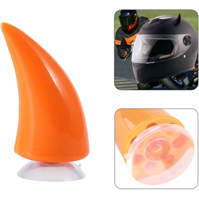 HEAT Motorradhelm Teufelshorn Mit Saugnapf-dekoration, Orange HEAT Motorradhelm Teufelshorn Mit Saugnapf-dekoration, Orange
