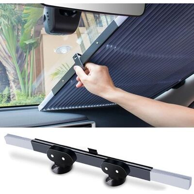 OEM Auto-windschutzscheiben-sonnenschutz, Automatisch Einziehbarer Front-sonnenschutz, Sonnenblende Mit Saugnäpfen, Uv-schutzvorhang OEM Auto-windschutzscheiben-sonnenschutz, Automatisch Einziehbarer Front-sonnenschutz, Sonnenblende Mit Saugnäpfen, Uv-schutzvorhang