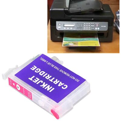 JUTE Kompatibel Mit Epson Workforce Wf-2010w/wf-2510wf/wf-2520nf/wf-2530wf/wf-2540wf Nachfüllpatronen (vierfarbig Rot). JUTE Kompatibel Mit Epson Workforce Wf-2010w/wf-2510wf/wf-2520nf/wf-2530wf/wf-2540wf Nachfüllpatronen (vierfarbig Rot).