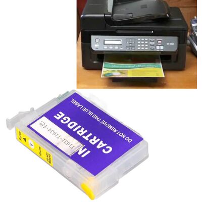 JUTE Kompatibel Mit Epson Workforce Wf-2010w/wf-2510wf/wf-2520nf/wf-2530wf/wf-2540wf Nachfüllpatronen (vierfarbig Gelb). JUTE Kompatibel Mit Epson Workforce Wf-2010w/wf-2510wf/wf-2520nf/wf-2530wf/wf-2540wf Nachfüllpatronen (vierfarbig Gelb).