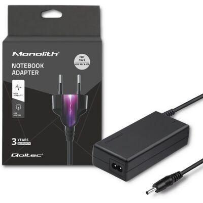 Qoltec Asus Laptop-netzteil 45w 19v 2,37a 3,01,0 + Netzkabel Qoltec Asus Laptop-netzteil 45w 19v 2,37a 3,01,0 + Netzkabel