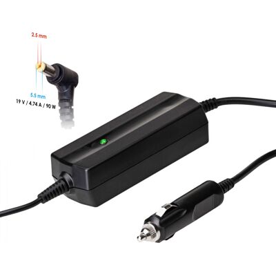 Akyga Ak-nd-36 Kfz-netzteil Für Laptops (hp, Asus), 19 V, 4,74 A, 90 W, 5,5 X 2,5 Mm Akyga Ak-nd-36 Kfz-netzteil Für Laptops (hp, Asus), 19 V, 4,74 A, 90 W, 5,5 X 2,5 Mm