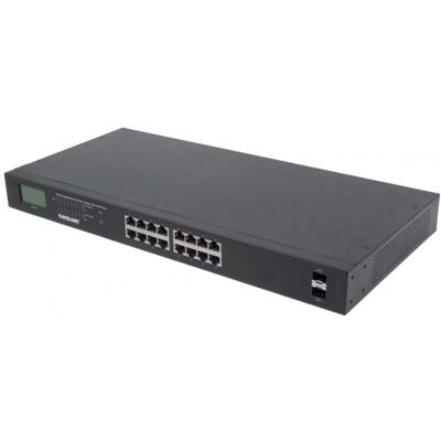 Intellinet - Gigabit Switch 16-port Poe+ Mit 2 Sfp Intellinet - Gigabit Switch 16-port Poe+ Mit 2 Sfp