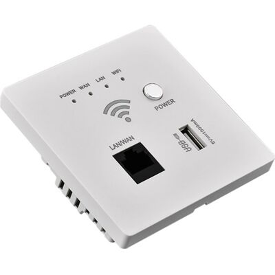 OEM 300m Drahtloser Wand-wlan-router Mit Zugangspunkt, Usb-ladeanschluss Und Wps-verschlüsselung. OEM 300m Drahtloser Wand-wlan-router Mit Zugangspunkt, Usb-ladeanschluss Und Wps-verschlüsselung.