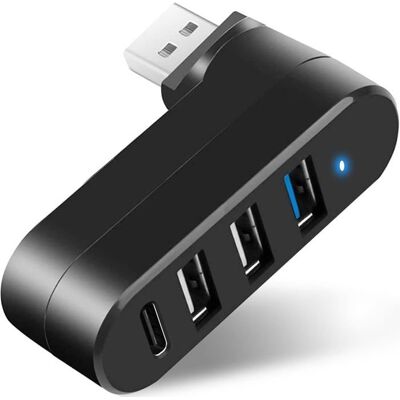 OEM 4-port-dreh-usb-3.0-hub/splitter Mit 3 Usb-anschlüssen Und 1 Usb-schnittstelle OEM 4-port-dreh-usb-3.0-hub/splitter Mit 3 Usb-anschlüssen Und 1 Usb-schnittstelle