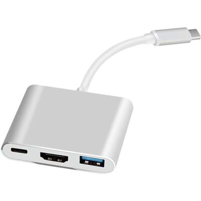 OEM 3-in-1 Usb-c-adapter – Usb 3.1-hub – Hdmi-anschluss – Ladegerät – Otg-funktion OEM 3-in-1 Usb-c-adapter – Usb 3.1-hub – Hdmi-anschluss – Ladegerät – Otg-funktion