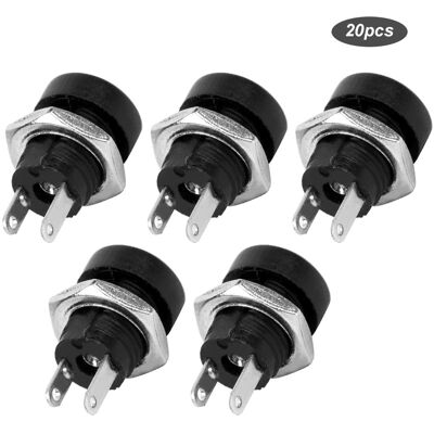 HEAT 20 Stück Dc-022b Netzteil-buchse Mit Gewinde Und Mutter, Kupfer-einbaustecker HEAT 20 Stück Dc-022b Netzteil-buchse Mit Gewinde Und Mutter, Kupfer-einbaustecker