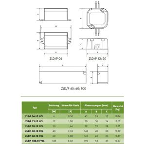 Breve - Schaltnetzteil 12-100W 12V LED-Beleuchtung Trafo Netzteil 20 w