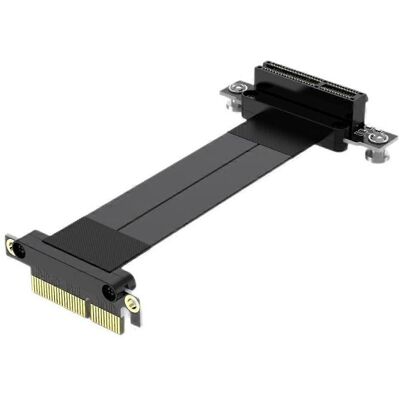 ALLAUVE Pci-e 4x Erweiterungskarte Mit 90°-adapter Für Servergehäuse, 180-90° Winkel-erweiterungskarte ALLAUVE Pci-e 4x Erweiterungskarte Mit 90°-adapter Für Servergehäuse, 180-90° Winkel-erweiterungskarte