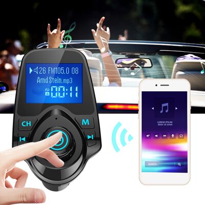 HEAT Bluetooth-mp3-adapter Fürs Auto, Freisprecheinrichtung Mit Fm-transmitter, Kabelloses Audio-kit Mit Usb-ladegerät, Autoradioempfänger HEAT Bluetooth-mp3-adapter Fürs Auto, Freisprecheinrichtung Mit Fm-transmitter, Kabelloses Audio-kit Mit Usb-ladegerät, Autoradioempfänger