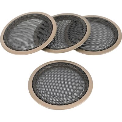 HEAT 4 Türlautsprecher-rahmenblenden Für Bmw 3er F30/f35, Beige Lautsprecherblende, 4er-set, Car-audio-zierblende. HEAT 4 Türlautsprecher-rahmenblenden Für Bmw 3er F30/f35, Beige Lautsprecherblende, 4er-set, Car-audio-zierblende.