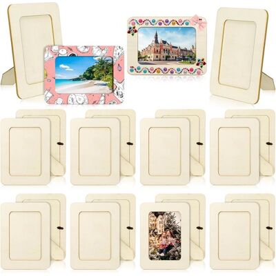 OEM 20 Stück Holzbilderrahmen Zum Basteln, Diy Holzbilderrahmen Set Für 10 X 15 Cm Fotos, Unfertige, Stehende Bilderrahmen Zum Selbermachen Von Holzd OEM 20 Stück Holzbilderrahmen Zum Basteln, Diy Holzbilderrahmen Set Für 10 X 15 Cm Fotos, Unfertige, Stehende Bilderrahmen Zum Selbermachen Von Holzd