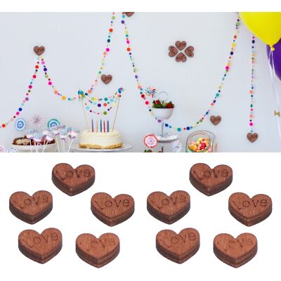 JUTE Dekoratives Herzförmiges Holzpuzzle Mit Fotorahmen, Herzförmiger Holzaufkleber, Diy-bastelprojekt JUTE Dekoratives Herzförmiges Holzpuzzle Mit Fotorahmen, Herzförmiger Holzaufkleber, Diy-bastelprojekt