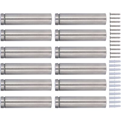 HEAT 12er-set Edelstahl-abstandsschrauben 19x80mm Werbeschrauben Montagezubehör Zum Aufhängen Von Acryl-bilderrahmen HEAT 12er-set Edelstahl-abstandsschrauben 19x80mm Werbeschrauben Montagezubehör Zum Aufhängen Von Acryl-bilderrahmen