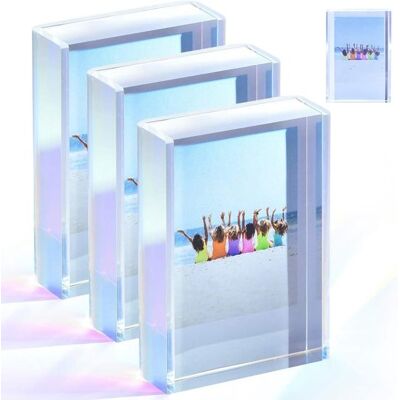 OEM Acryl-fotorahmen Mini-fotorahmen Für 2 X 3 Zoll Große Fotos 3-teiliger Schillernder Fotorahmen Polaroid-rahmen Für Die Schreibtischdekoration Für OEM Acryl-fotorahmen Mini-fotorahmen Für 2 X 3 Zoll Große Fotos 3-teiliger Schillernder Fotorahmen Polaroid-rahmen Für Die Schreibtischdekoration Für