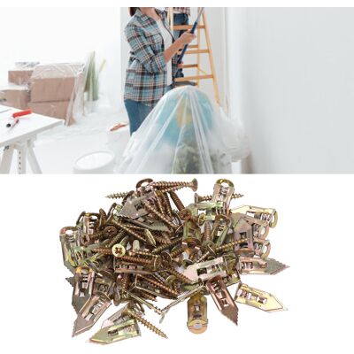 JUTE 40 Sets/zum Verkauf: Dehnschrauben Für Gipskartonplatten, Speziell Entwickelt Zur Befestigung Von Bilderrahmen Auf Gipskartonplatten. JUTE 40 Sets/zum Verkauf: Dehnschrauben Für Gipskartonplatten, Speziell Entwickelt Zur Befestigung Von Bilderrahmen Auf Gipskartonplatten.