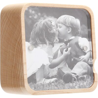 HEAT Musikalischer Bilderrahmen Aus Holz Mit Schwerkraftsensor, Dekorative Spieluhr Für Zuhause, Weihnachtsgeschenk HEAT Musikalischer Bilderrahmen Aus Holz Mit Schwerkraftsensor, Dekorative Spieluhr Für Zuhause, Weihnachtsgeschenk