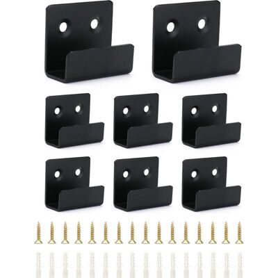 OEM Robuste Wandhaken Mit Schrauben, Stabile Edelstahlhalterung Zur Präsentation Von Keramikfliesen, Bilderrahmen Und Spiegeln, Schwarz, 16 Mm Innenbreite OEM Robuste Wandhaken Mit Schrauben, Stabile Edelstahlhalterung Zur Präsentation Von Keramikfliesen, Bilderrahmen Und Spiegeln, Schwarz, 16 Mm Innenbreite