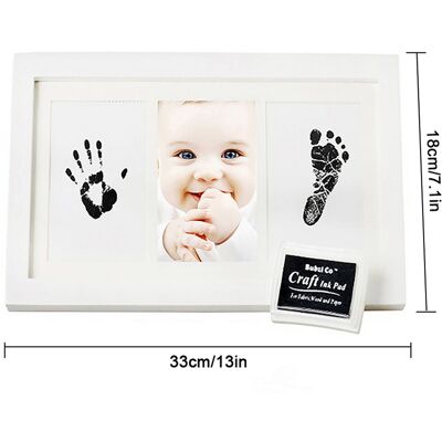 HEAT Fotorahmen-set Mit Hand- Und Fußabdrücken Von Neugeborenen – Das Perfekte Geschenk Zur Babyparty HEAT Fotorahmen-set Mit Hand- Und Fußabdrücken Von Neugeborenen – Das Perfekte Geschenk Zur Babyparty