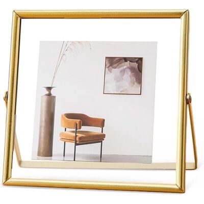 OEM Goldener Glas-fotorahmen 15 X 15 Cm Für Gepresste Blumen OEM Goldener Glas-fotorahmen 15 X 15 Cm Für Gepresste Blumen