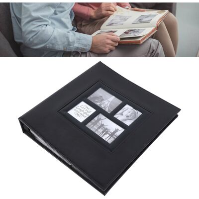 JUTE 4x6 Zoll Fotoalbum Mit 500 Fotos, Schlicht Schwarz. JUTE 4x6 Zoll Fotoalbum Mit 500 Fotos, Schlicht Schwarz.