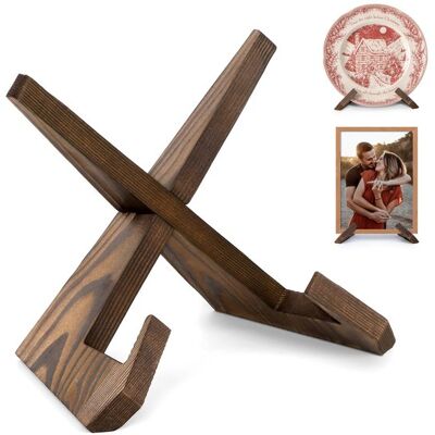 OEM Dailygoody – Tellerhalter – Holzständer – 16,6 Cm – Braun – Bilderrahmen – Küchenaccessoires – Dekorative Staffeleien OEM Dailygoody – Tellerhalter – Holzständer – 16,6 Cm – Braun – Bilderrahmen – Küchenaccessoires – Dekorative Staffeleien