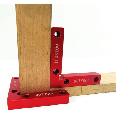 JUTE 90°-winkellineal Für Die Holzbearbeitung, 100 X 100 Mm Winkelklemme Aus Aluminiumlegierung Für Die Holzbearbeitung, Werkzeug Für Die Holzbearbeitung Von Kisten, Bilderrahmen Und Schubladen. JUTE 90°-winkellineal Für Die Holzbearbeitung, 100 X 100 Mm Winkelklemme Aus Aluminiumlegierung Für Die Holzbearbeitung, Werkzeug Für Die Holzbearbeitung Von Kisten, Bilderrahmen Und Schubladen.