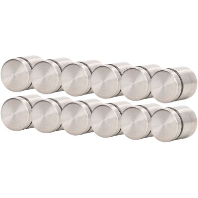 HEAT 12 Stück Abstandsschrauben 25x25mm Edelstahl Wandschilder Werbehalterungen Nägel Zum Aufhängen Von Bilderrahmen HEAT 12 Stück Abstandsschrauben 25x25mm Edelstahl Wandschilder Werbehalterungen Nägel Zum Aufhängen Von Bilderrahmen