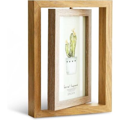 OEM Bilderrahmen 10x15 360 Drehbar Doppelseitig Für 2 Fotos Holzrahmen Mit Acrylglas Ideal Für Hochzeiten Zuhause Als Geschenk Für Tisch Oder Wand OEM Bilderrahmen 10x15 360 Drehbar Doppelseitig Für 2 Fotos Holzrahmen Mit Acrylglas Ideal Für Hochzeiten Zuhause Als Geschenk Für Tisch Oder Wand