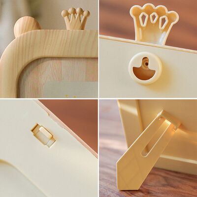 JUTE Niedlicher Und Kreativer 7-zoll-fotorahmen Im Instagram-tauglichen Stil, Perfekt Für Tisch, Kinderzimmer, Wanddekoration, Büro, Cartoon-fotorahmen, Beigefarbener Kronenförmiger Fotorahmen. JUTE Niedlicher Und Kreativer 7-zoll-fotorahmen Im Instagram-tauglichen Stil, Perfekt Für Tisch, Kinderzimmer, Wanddekoration, Büro, Cartoon-fotorahmen, Beigefarbener Kronenförmiger Fotorahmen.