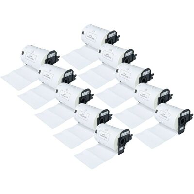 Vhbw - 10x Etiketten-rolle Mit Halter 102mm X 51mm (600 Etiketten) Kompatibel Mit Brother Pt Ql500bw, Ql-550, Ql500bs Etiketten-drucker Vhbw - 10x Etiketten-rolle Mit Halter 102mm X 51mm (600 Etiketten) Kompatibel Mit Brother Pt Ql500bw, Ql-550, Ql500bs Etiketten-drucker