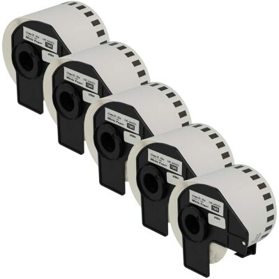 Vhbw - 5x Etiketten-rolle Mit Halter 62mm X 30,48m (1 Etikette) Kompatibel Mit Brother Pt Ql-1050 Etiketten-drucker - Premium, Wiederablösbar Vhbw - 5x Etiketten-rolle Mit Halter 62mm X 30,48m (1 Etikette) Kompatibel Mit Brother Pt Ql-1050 Etiketten-drucker - Premium, Wiederablösbar